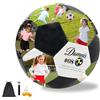 JeathFea Pallone Calcio Personalizzato con Foto e Nome, con Pompa Inclusa, Regalo Calcistici Personalizzate per Allenatore, Figlio, Fidanzato, Figlia o Qualsiasi Appassionato di Calcio