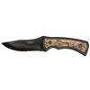 Camillus ColtelliCamillus Mountaineer, con fodero balistico in nylon, lama in acciaio AUS-8 in carbonitruro di titanio da 10,5 cm, impugnatura in radica/TPE, nero, 23 cm