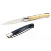 ARMERIAONLINE SINCE 1999 Coltello coltellino sardo Tipo pattada da Caccia Piccolo da Collezione Manico in Corno Sardegna Tascabile richiudibile (Bianco, Chiuso 12CM Lama 10CM Aperto 22,5CM)