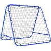 HOMCOM Rete di Rimbalzo per Calcio Pieghevole in Acciaio 100x95x90 cm Nero