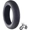 YUMEIGE Pneumatico di ricambio per bici elettrica, 26 x 4,9, resistente, a prova di foratura, compatibile con biciclette ibride da montagna urbana o da spiaggia, 20/24/26 x 4 pollici (50,8 x 10,2 cm)