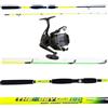 generico Canna Pesca Bolentino seppia EGING Barca Mulinello filo Kit Mare mt. 1,80