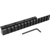 Generic Attrezzatura Ottica Tattica Slitta Rialzata Diverse Misure di Rondine da 11 mm a 20 Mm Lega di Alluminio Base per Slitta Picatinny(4.92inch)