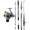 Kolpo Kit Pesca Surf Fondo Canna Telescopica Mulinello con Filo