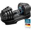 Skandika Hanteln Paino | Manubrio regolabile, set di manubri, pesi da 1,5 a 24 kg, set da 2 manubri, kettlebell, set di pesi, dumbbells, dischi pesi, per casa, palestra e fitness (Hantel 12,5 kg)