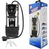 We'K'GO WEKGO Pompa a Pedale Auto/Bici con Manometro Digitale Precisione | Gonfiatore Universale 8 BAR / 120 PSI per Pneumatici, Palloni, Gonfiabili | Valvole Presta/Schrader, Tubo Lungo 58cm