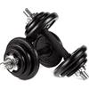 Zipro Manubri Regolabili Rotondi, Manubri Antiscivolo 2 x 20 kg, Manubri Regolabili, 16 Impostazioni, Sistema di Pesi da 2,5-20 kg, Allenamento della Forza per Palestra a Casa Palestra a Casa