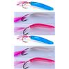 Generico Unghietta Con Piuma Cucchiaino Artificiale Pesca Traina Esca Tonnetti Lampughe Spigola Kit 6 Pezzi CM. 6