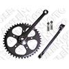 RMS Guarnitura + Braccio Pedivella Acciaio + Chiavelle Bici Olanda - Graziella Z42