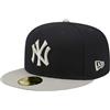 New Era - MLB 59FIFTY - New York Yankees Unisex Cap nero/grigio 7 3/8 100% poliestere Fan-Merch