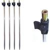 Carson 4 PICCHETTI PESCA CON FILETTATURA M.1,50 CARPFISHING NASSA