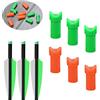 SHARROW 50pcs Freccia Nock Cocche della Frecce di Balestra Plastica Nock per ID 7.6mm Albero di Freccia (Verde, 100pcs)