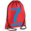 Fashion Graphic Sacca Sport Zaino Zainetto Seven Fighters Mila Shiro Inspired Due Cuori nella Pallavolo (Rosso)