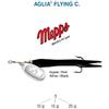 Mepps Aglia Flying C 10 g 15 g 25 g, 5 colori, trota salmone luccio Bar (nero-argento, 15 g)