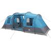 vidaXL Tenda da Campeggio a Tunnel per 4 Persone Blu Impermeabile