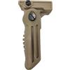 Saigo Defense Accessorio Airsoft - Impugnatura pieghevole per fucili replica e altri modelli - Compatibile con guide da 20 mm - Colore: Desert (Tan) - Materiale: plastica polimerica ad alta resistenza