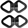 Werwing 2 anelli girevoli a 360° per impieghi gravosi - Connettore cuscinetto in alluminio 30 KN per arrampicata, yoga, amaca, nero