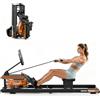VOWVIT Vogatori Vogatore Professionale per Casa Pieghevole con Resistenza ad Acqua, Vogatore con Monitor Bluetooth e Supporto Tablet Regolabile, Carico Massimo 160 kg