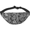 XVBCDFG Butterfly Travel Running Borsa a tracolla grande da uomo e da donna Sport Marsupio Crossbody Bag, Stampa zebrata., Taglia unica, Zaino casual