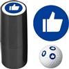 Generic ricaricabile per palline da golf, inchiostro per trovare palline da golf, ad asciugatura rapida, fotosensibilità automatica 'olio, design unico, faccia divertente in stampa, accessori per