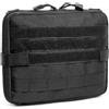 YONCONO Borsa tattica Molle, borsa multiuso per amministratori medici EDC, zaino militare per piccoli attrezzi gadget organizer per caccia, campeggio all'aperto, Nero