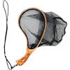 Generic Retino da pesca a mosca per trote, retino da pesca per trote, con manico in legno, attrezzatura da pesca per pesci, rete da pesca per spigole, sicura per pescare e rilasciare