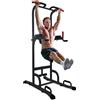 Sportstech Power Tower PT300 | Stazione di allenamento multifunzionale 7 in 1 | Torre per bodybuilding per trazioni e dip | Impugnature per flessioni + Anelli per corde di resistenza e sospensione