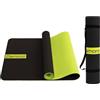 G5 HT SPORT Tappetino Yoga DIAMOND - Tappetino Fitness Bicolore in TPE Antiscivolo, Ecologico [183x61cm, Spessore 0.6cm] Tappetino da ginnastica,yoga,fitness,allenamento, pilates, con tracolla