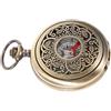Yardwe bussola per orologio da tasca navigazione con bussola meridiana a clip gruppo musicale adorn orientamento decorazione della accessorio da campeggio Acrilico Golden
