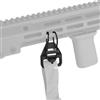 Peminkoo Fibbia a sgancio rapido AK Strap V2 Fibbia a sgancio rapido per tracolla del fucile in lega di alluminio Clip staccabile per accessori da caccia (Black)
