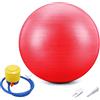 BAIAA Palla Fitness Yoga Palla Pilates, 45-95 Cm, Stabilità, Allenamento Terapia Fisica Palla Parto Yoga, Palla Ginnastica Anti-Scoppio, per Palestra, Pompa Aria Regalo Casa (45cm/17.72in,Red)