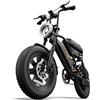 URLIFE Bicicletta Elettrica 16 x 3.0, Batteria Rimovibile da 48V 13Ah, Motore Brushless da 250W, Autonomia di 100km, Bici Elettrica con Doppia Sospensione, Scatola di Immagazzinaggio Ebike per Adulti