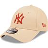 New Era York Yankees MLB League Essential Beige 9Forty Adjustable cap - One-Size