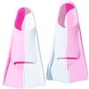 ENEN Pinne Corte Nuoto Piscina Regolabili Taglia 30-47, Pinne Snorkeling in Silicone Morbide per Allenamento Unisex per Bambini e Adulti Uomini Donne per Nuoto Snorkeling (BS20 Rosa Bianco,S(36-38))