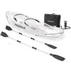 InnovaGoods Kayak gonfiabile trasparente con accessori Paros InnovaGoods 312 cm 2 posti
