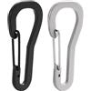 Generic 4 moschettoni in acciaio inox, moschettone a scatto, portachiavi, moschettone, moschettone, clip a molla, per esterni, campeggio, escursionismo