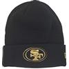New Era NFL Berretto Cappello Berretto Invernale Football Americano Logo della Squadra Oro Nero