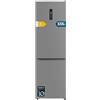 Cecotec Frigorifero Combinato 335L No Frost Bolero CoolMarket Combi 335 Grey E. Altezza 195,3cmx59,5cm Larghezza, Compressore Inverter Plus, Basso Consumo, Ripiani Vetro, Controllo Umidità, Grigio