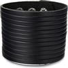 COOLSTEELANDBEYOND Largo Uomo Donna Braccialetto di Cuoio, Bracciale Vera Pelle Nero, Fascia di Polso, Bracciali Avvolgere, con Bottoni
