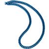 COOLSTEELANDBEYOND 9MM Largo 60CM Lungo Blu Catena Barbozzale, Miami Catena Cubana Collana da Uomo, Hip Hop, Acciaio Inossidabile
