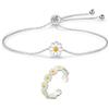 Generico Parure Anello e Bracciale in Argento 925 Margherita