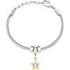 Morellato Bracciale Donna in Acciaio, Cristalli, Collezione DROPS, Stella, Regalo Sorella - SCZ1372