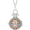 amorili Chiama Angeli Gravidanza - Collana con Campanellino e Ciondolo Quadrifoglio Portafortuna - Regalo per Future Mamme - Campanella Sonora Anti-Stress - Idea Regalo Premaman
