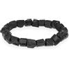 Lebensquelle Plus Bracciale nero con cristalli di tormalina | 19 cm | pietra grezza bracciale in cristalli di tormalina