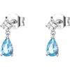 Brosway Orecchini Donna, Orecchini Pendenti in Argento e Cloud Light Blue | Collezione FANCY - FCL112