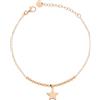 Rue des Mille Bracciale Donna Argento 925 Micro 1 Soggetto Stella Oro Rosa | Bracciale Argento 925 Donna | Braccialetti Donna Argento Con Una Potente Carica Sentimentale