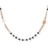 Amen Mugler CRORN3 Collana Amen ROSARIO Donna Colore Oro rosa Materiale Argento Pietra Cristallo, Taglia unica, Argento, Diamante,Perle