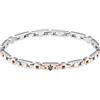 Maserati Bracciale Uomo in Acciaio, PVD Nero, Pietra, Collezione Iconic - JM423AVD16