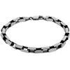 Tuscany Silver Bracciale con catena Paper ossidata da 5 mm in argento sterling da uomo 20 cm