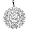 Giuseppe Di Rienzo Gioielli Di Rienzo Giuseppe Gioielli Ciondolo Presentosa dʼAbruzzo con Due Cuori | Argento 925‰ Rodiato PT03CA